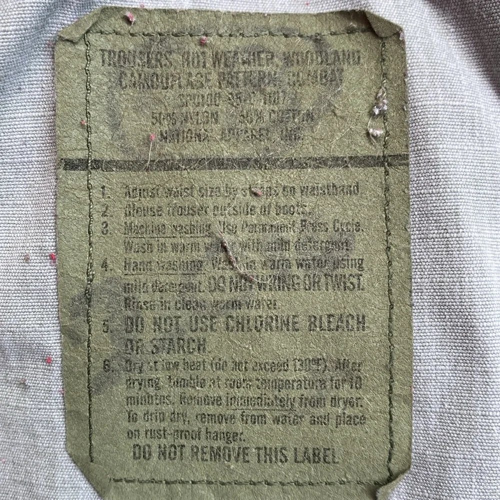 Camouflage military combat pants med long trousers hot weather woodland national - Picture 11 of 13